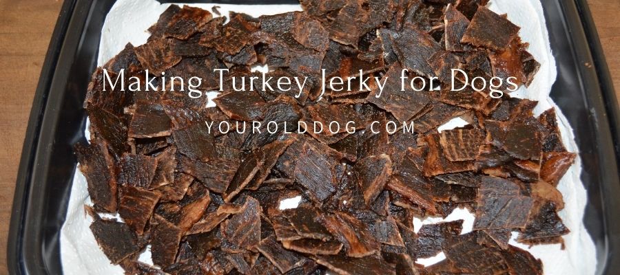 Making turkey jerky treats for dogs